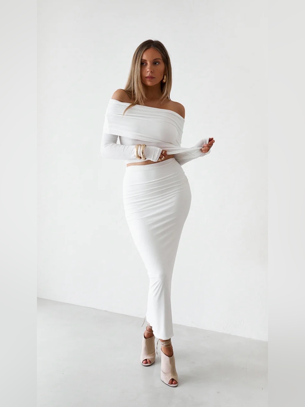 Long Sleeve Sheet Knit Top- Oldsport
